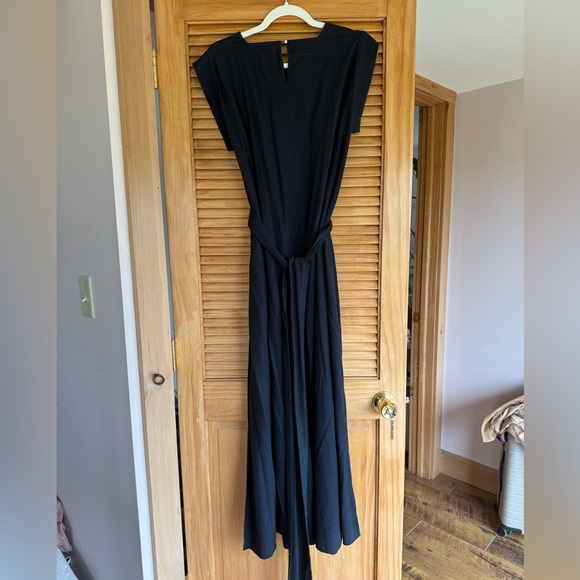 RARE Black Raw Silk Ash Dress from Doen - Picture 3 of 11